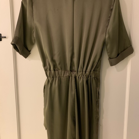 DO + BE Green silk jumpsuit - Picture 6 of 6